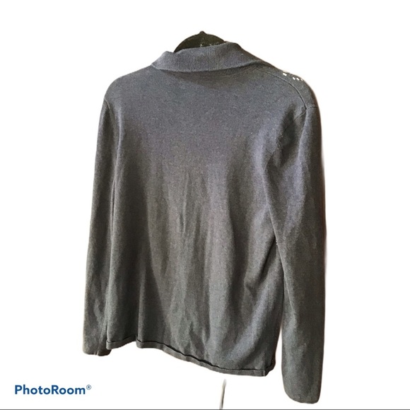 🌈3/25$ Chico's Zenergy Dark Blue Studded Jacket - Picture 2 of 2